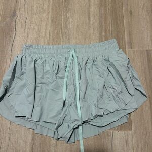 Amazon Women's teal Athletic Shorts with Drawstring